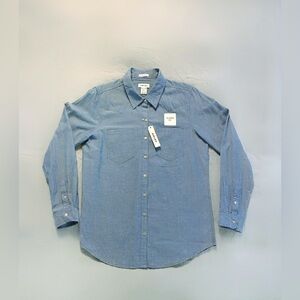 Ariat Women’s Blue Cotton Button Down Shirt